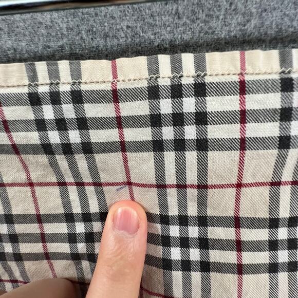 Burberry Plaid Women's Small Scarf Brown Tan - Picture 2 of 7